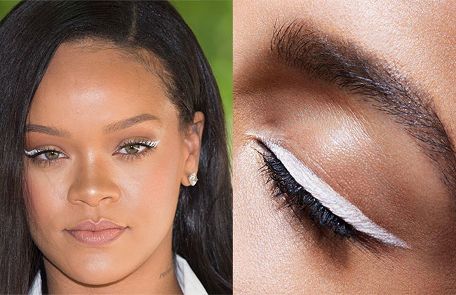 White eye liner trend