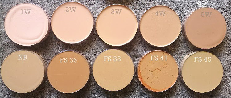 Kryolan Tv Paint Stick Color Chart