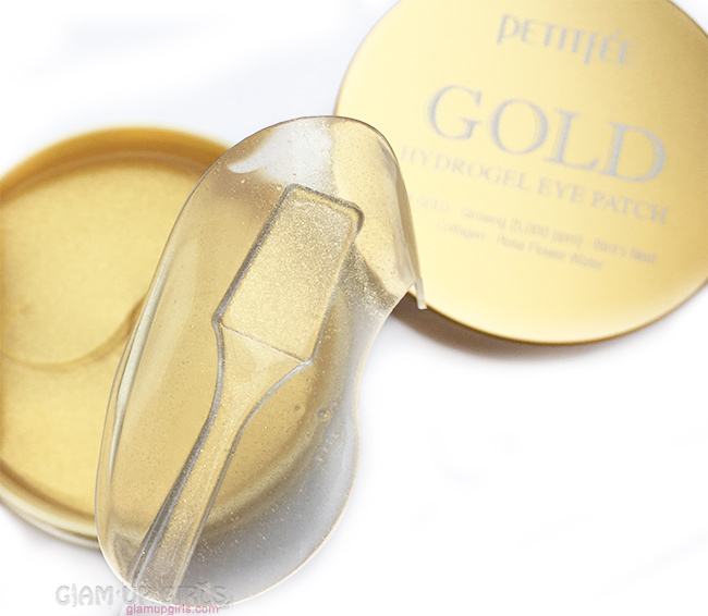 Petitfee gold hydrogel eye patch texture
