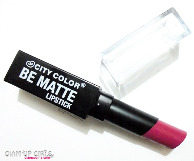 City Color Be Matte Lipstick in Mauve - Review and Swatches 