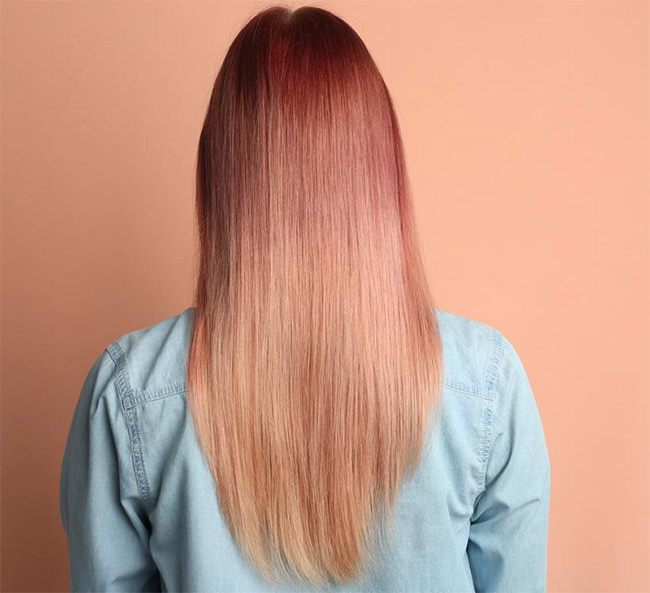 Dimensional Rose Gold Fall Hair Color Trend