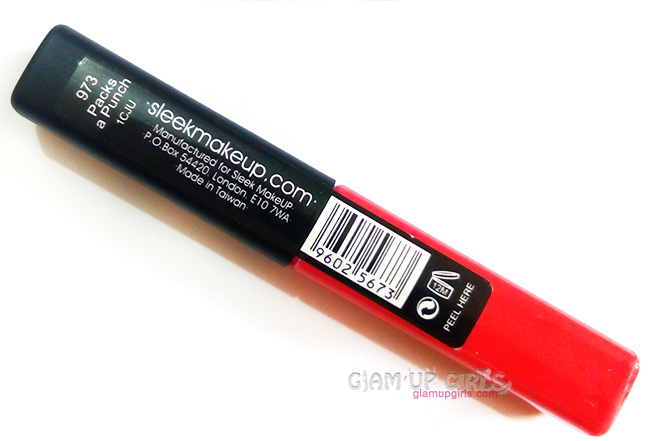 Sleek Makeup Glossed Lip Gloss in Blase and Packs a Punch 