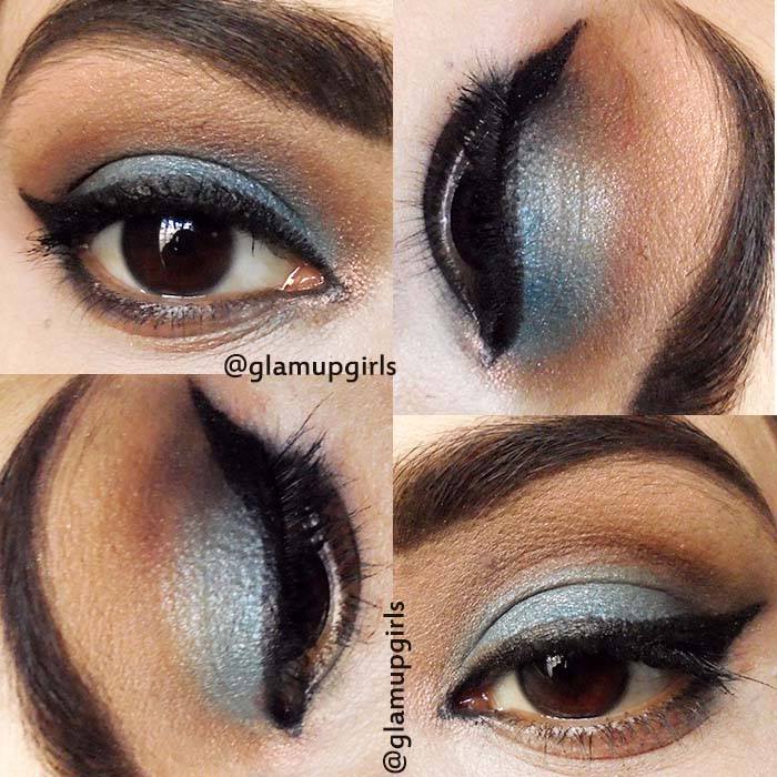 Blue - Brown Vintage Eye Look - EOTD