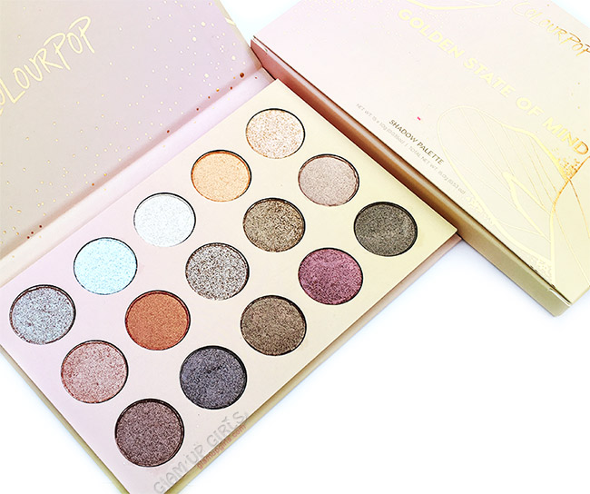 ColourPop Golden State of Mind Eyeshadow Palette Review and Swatches 