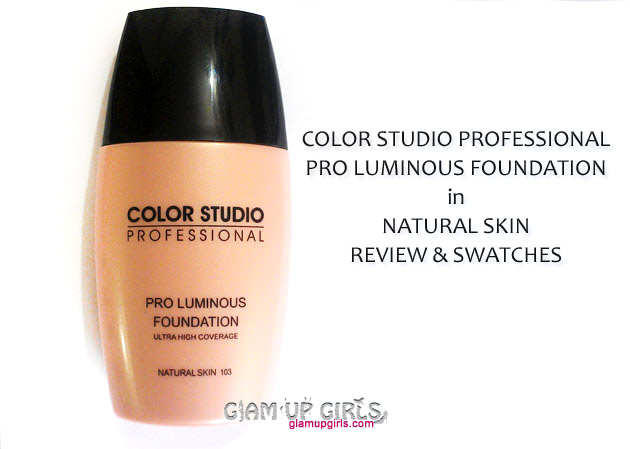 Color Studio Professional Pro Luminous Foundation - Review and Swatches 