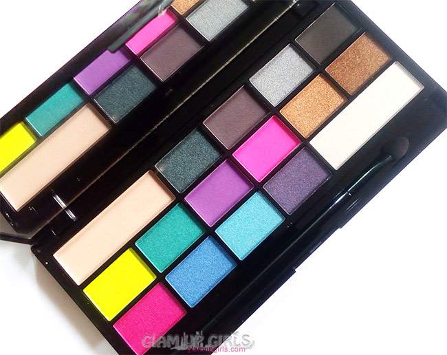 Makeup Revolution I ♡ Makeup I Heart Sin Eyeshadow Palette - Review and Swatches 