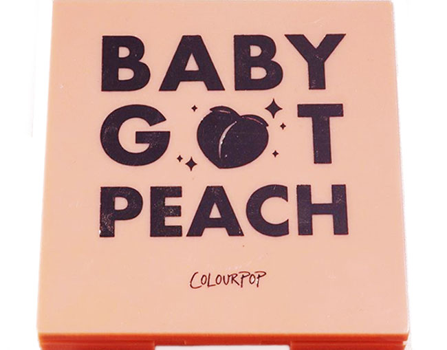 ColourPop Baby Got Peach Shadow Palette Packaging