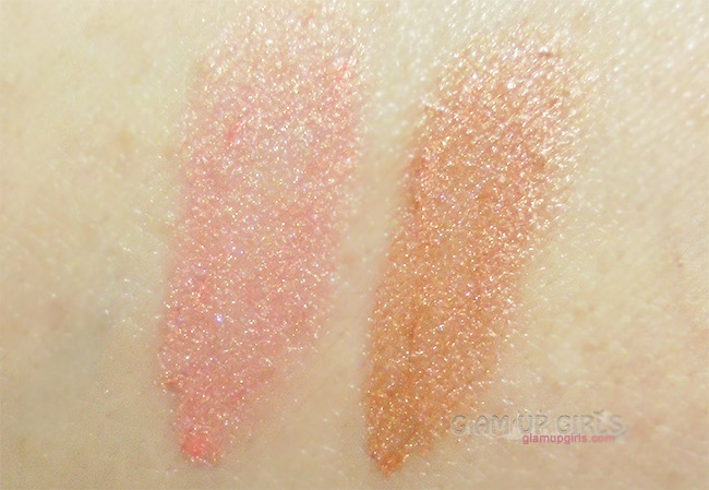 Makeup Revolution The one Fluid Blusher in Rush Me and Malibu Ocean Blended Swatches