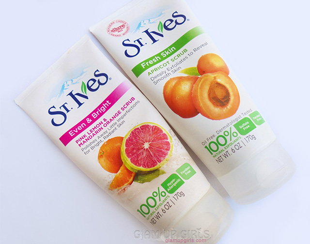 St.Ives Pink Lemon, Mandarin Orange and Apricot Scrub - Review and Comparison 