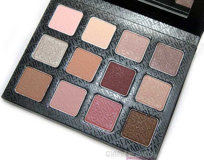 Sigma Warm Neutrals Eye Shadow Palette - Review and Swatches 