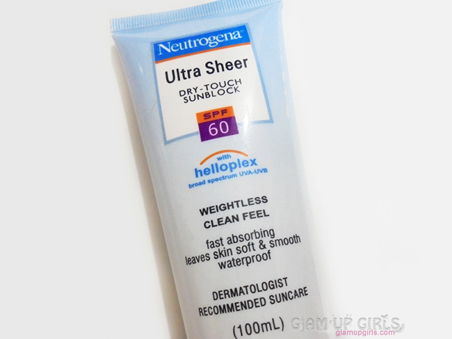 Neutrogena Ultra Sheer Dry Touch Sunblock review