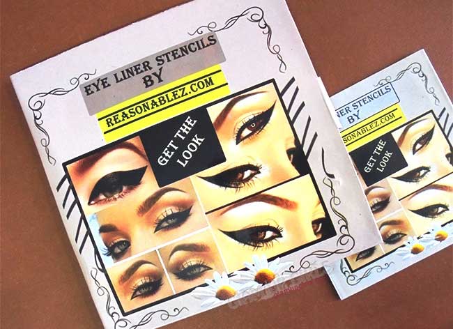 Eyeliner Stencils for Cat Eyes and Smokey Eyes by Reasonablez.com - Review, Tutorial and Looks 