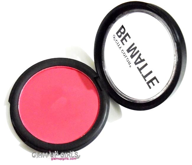 City Color Be Matte Blush in Blood Orange - Review and Swatches 