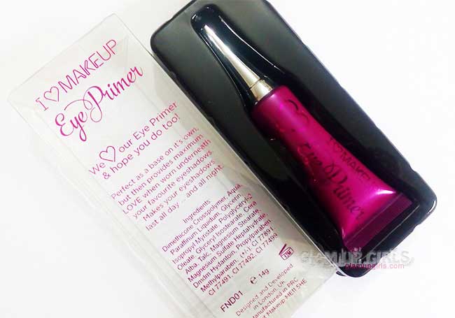 Makeup Revolution I ♡ Makeup Eye Primer-Stay don't stray - Review and Swatches