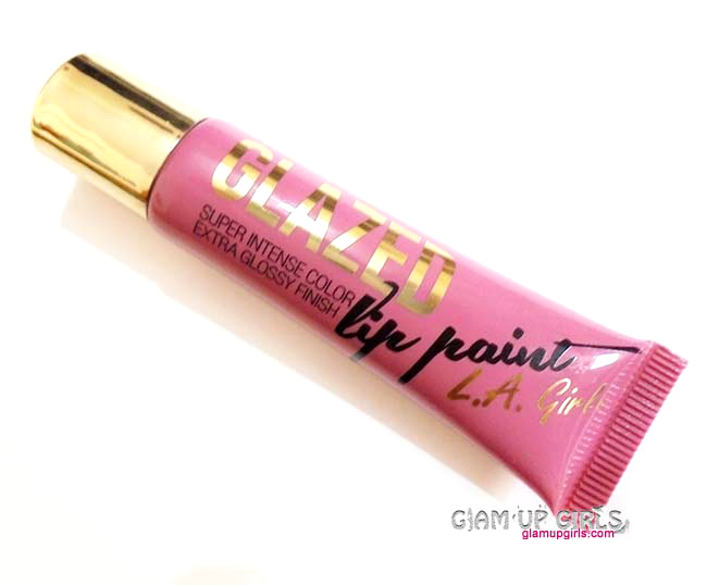 L.A. Girl Glazed Lip Paint in Blushing - Review And Swatches 