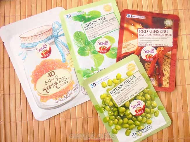 Foodaholic 3D and 4D Essence Masks from Skin18 - Review 