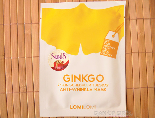  LomiLomi 7 Skin Scheduler Mask - Tuesday [Ginkgo- Anti-Wrinkle Masks] 