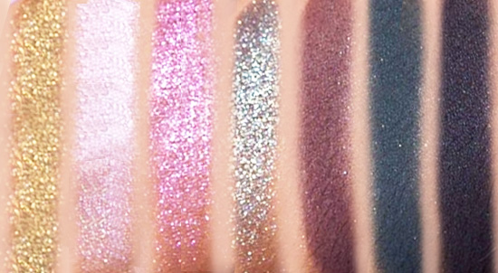 Swatches of Sigma Beauty Enchanted Eye Shadow Palette Bottom Row