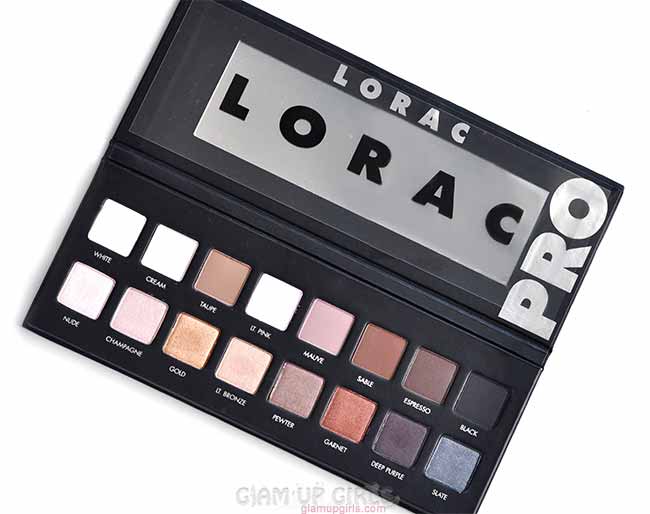 Lorac Pro Eyeshadow Palette - Review and swatches 