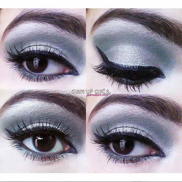 Independence Day Green and White Eye Look - EOTD