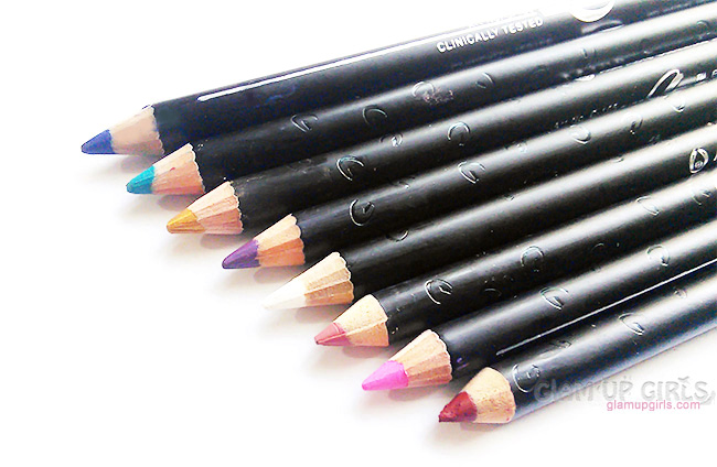 Christine Lip liner and Eye liner Pencils - Review and Swatches 