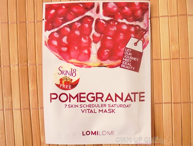 LomiLomi 7 Skin Scheduler Mask - Saturday [Pomegranate - Vital Masks]