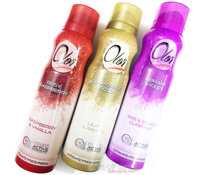 Olor 24 Hours Active Deodorant in Three New Fragrances - Review