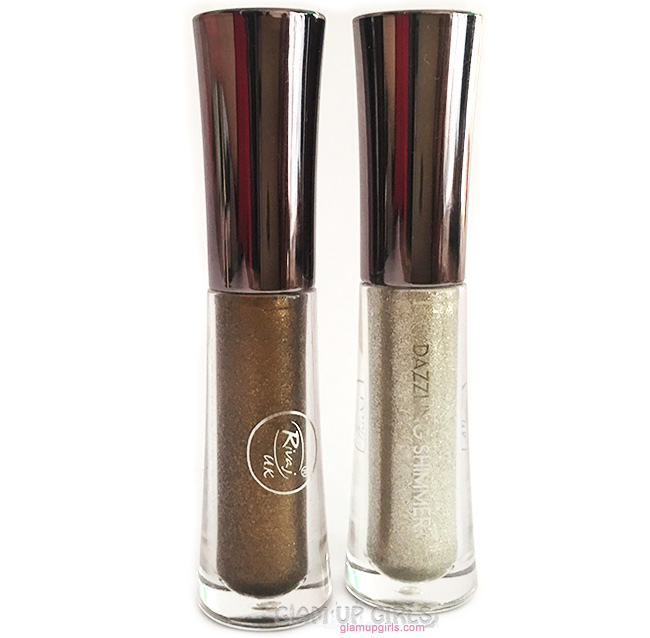 Rivaj UK Dazzling Shimmer Liquid Eyeshadow in Silver and Bronze