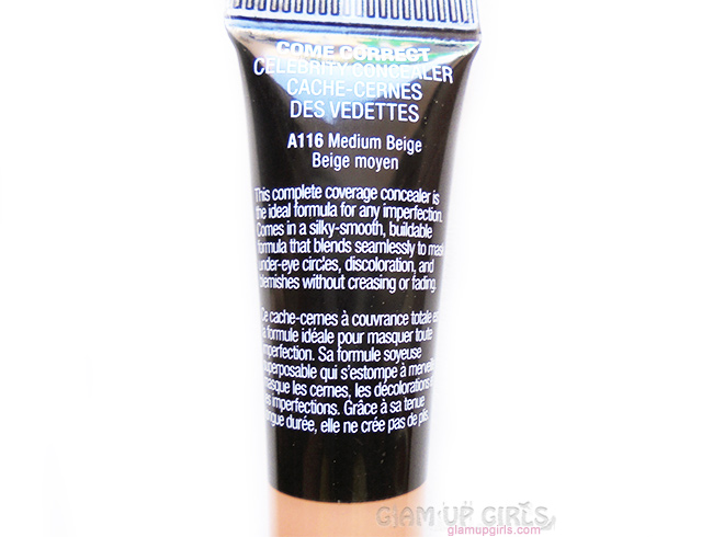 Wet n Wild Come Correct Celebrity Concealer in Medium Beige detail