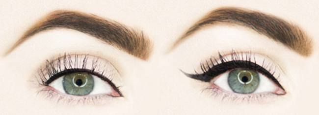Precise eyeliner and Cat eyeliner