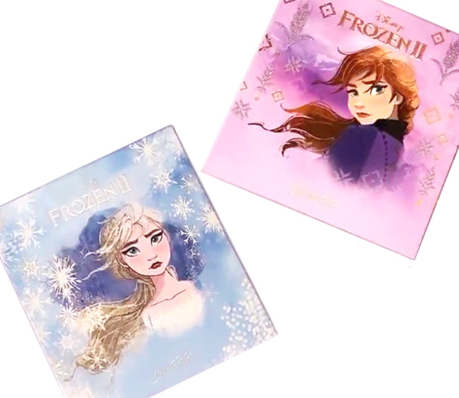 ColourPop x Disney Frozen II Anna and Elsa Eyeshadow Palettes - Swatches