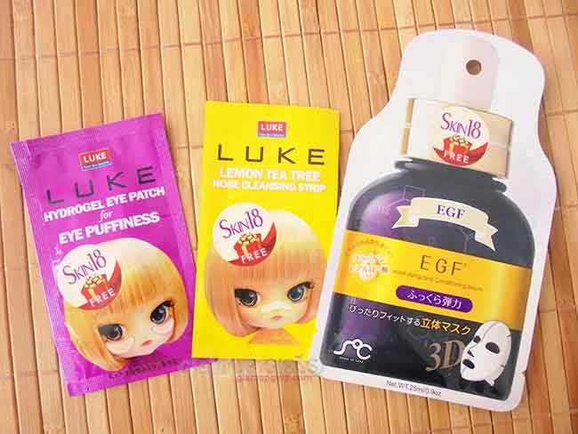 Luke Nose Strips, Eye Patch and SOC Sheet Masks from Skin18 - Review 