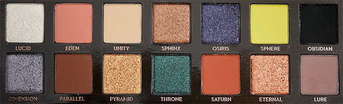 Anastasia Beverly Hills Prism Eye Shadow Palette Shades