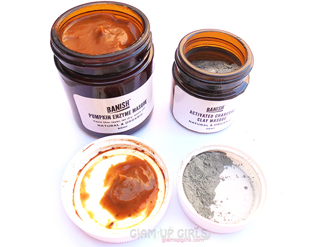 Banish Pumpkin Enzyme Masque and Activated Charcoal Clay Masque