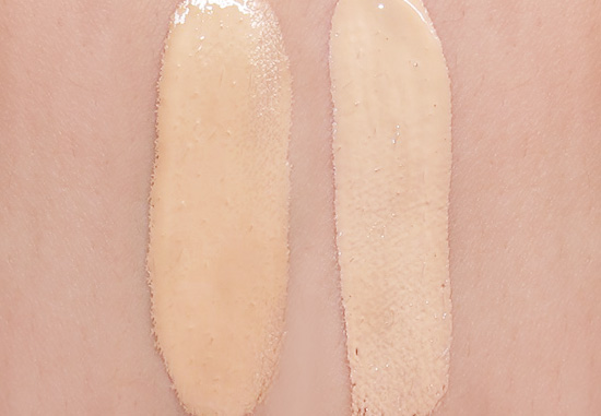 Revolution Conceal & Define Foundation and Concealer Swatches