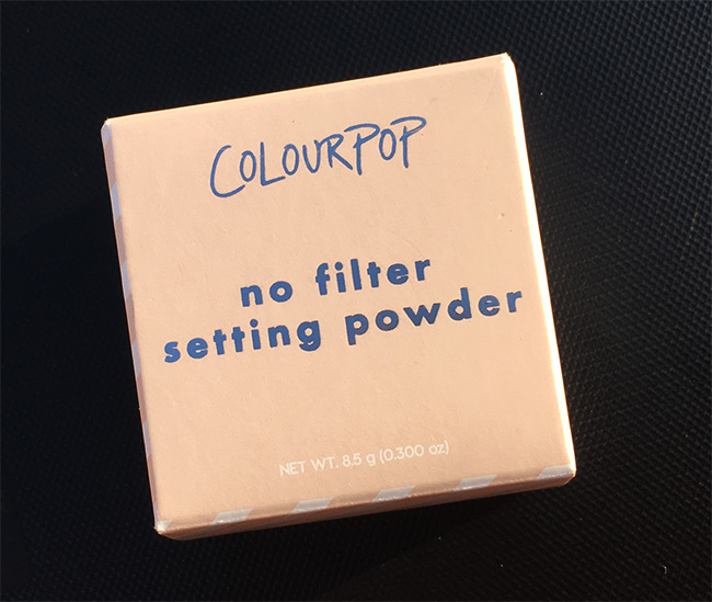 ColourPop No Filter Loose Setting Powder, Review and Swatches 