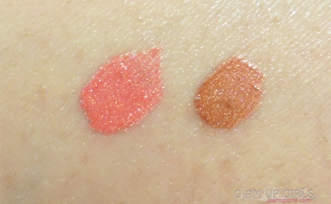 Makeup Revolution The one Fluid Blusher in Rush Me and Malibu Ocean Swatches