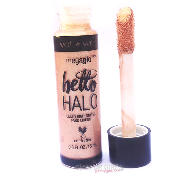 Wet n Wild MegaGlo Hello Halo Liquid Highlighter Goddess Glow, Review, Swatches