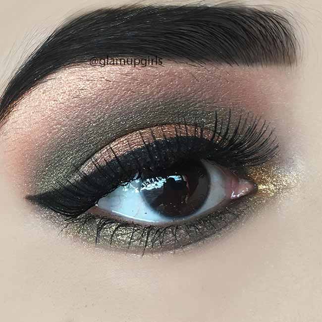 Green Metallic Eye Makeup Look - EOTD 