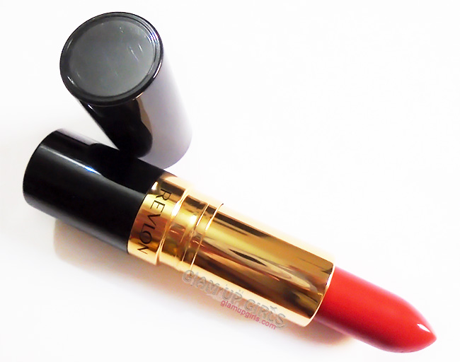 Revlon Super Lustrous Lipstick in Rich Girl Red - Review and Swatches 