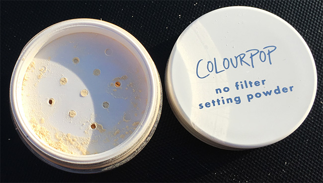 ColourPop No Filter Loose Setting Powder Packaging