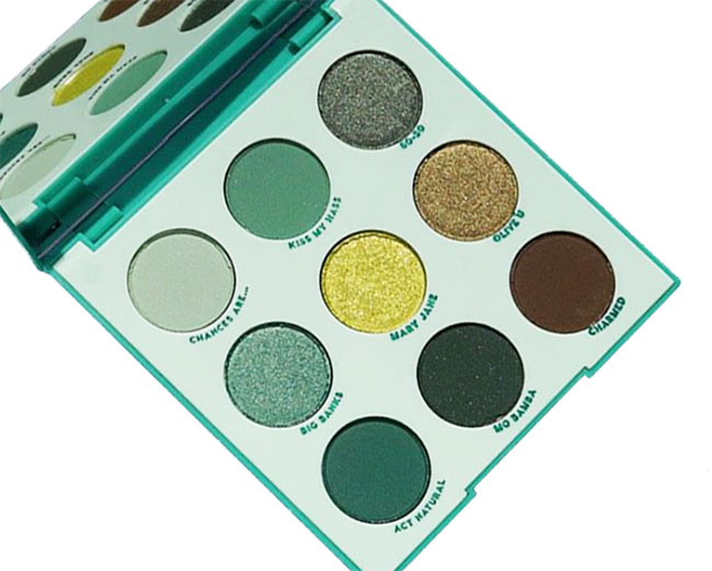 ColourPop Just My Luck Shadow Palette - Review and Swatches 