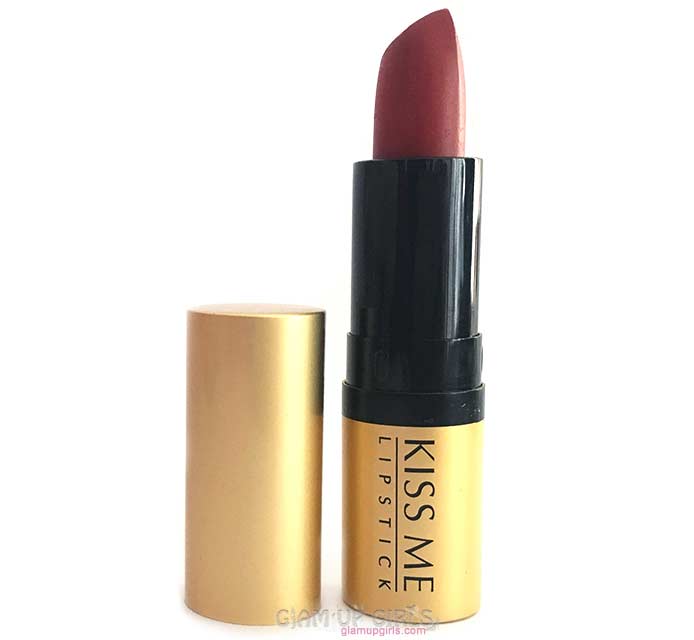 Rivaj UK Kiss Me Lipstick in Red 01, Dupe for MAC Russian Red - Review and Swatches 