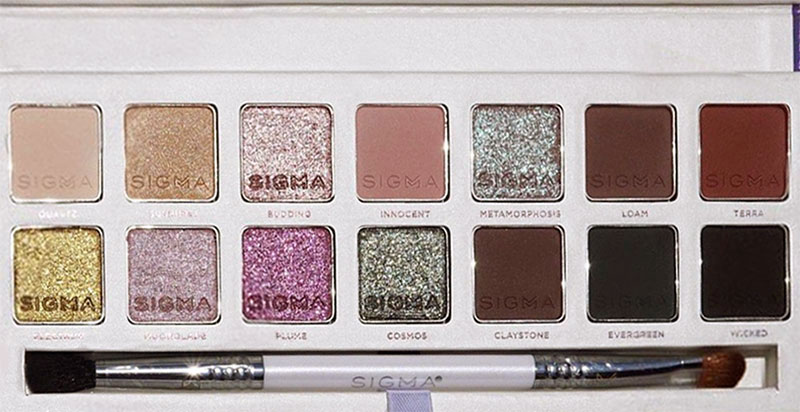 Sigma Beauty Enchanted Eye Shadow Palette Close up
