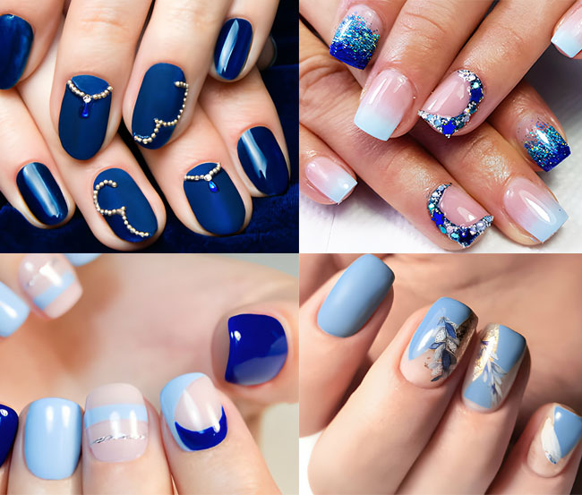 37 Blue Nail Art Ideas to Get You in Trend This year