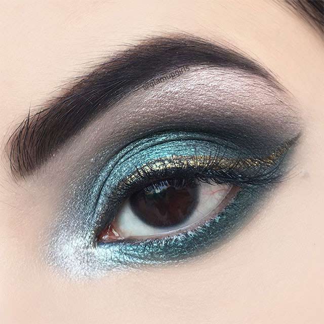 Independence Inspired Emerald Green Eye Look - EOTD 