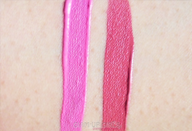 L.A Girl Matte Pigment Gloss in Playful and Bazar - Review and Swatches