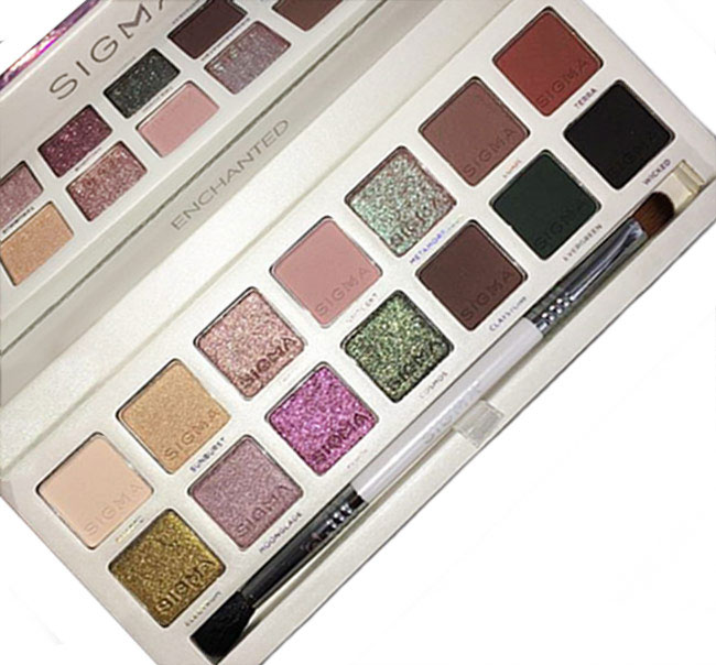 Sigma Beauty Enchanted Eye Shadow Palette Swatches 