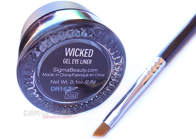 Sigma Beauty Standout Eyes Gel Liner in Wicked and E06 Winged Liner Brush Review