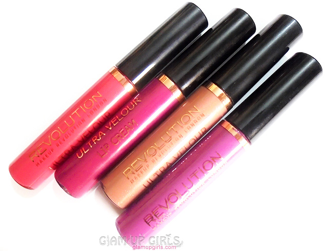 Makeup Revolution Ultra Velour Lip Cream - Review and Swatches 